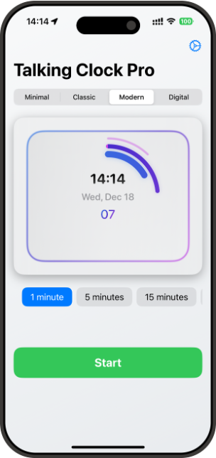 Talking Clock Pro - Your Personal Time Announcer